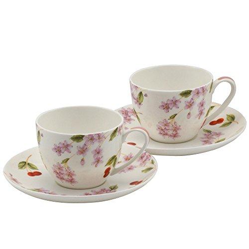 Aynsley(エインズレイ) エインズレイ チェリーブロッサムハピネス ペアティーカップ＆ソーサー CBPH34006-2 の商品写真