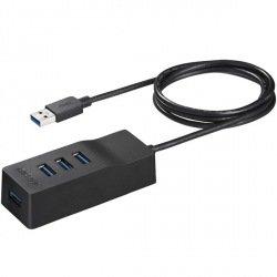 BUFFALO バッファロー USB3.0 上挿し 4ポートセルフパワーハブ マグネット付き ブラック(BSH4A310U3BK)
