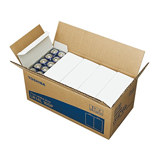 TOSHIBA 東芝 塩基蓄電池 単2形(LR14L 100P)