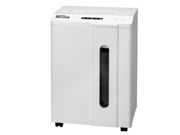 【店卸し資産限即納】MEIKO 明光商会 MSR-25コマーシャル MS電動シュレッダー 差し交わすとり捨てる 最大限度幅:A4 11枚～50枚 31L～40L CD/ステープラー可 白いこと