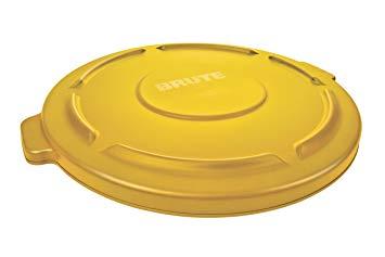 Rubbermaid Commercial Products ラウンドブルートコンテナ用フタ　208.2L用　イエロー 265404 1枚
