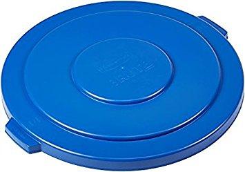 Rubbermaid Commercial Products ラウンドブルートコンテナ用フタ 208.2L用 青色 177973365 1枚 安全・保護用品-その他