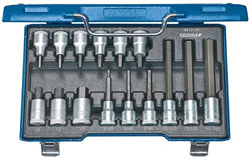Gedore 6129360GEDORE ヘキサゴンビットソケットセット 1/2 15セット8554435