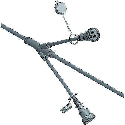 ESY2EW4HASEGAWA 分かれ出る有線テレビ ESYつづき物 4階用 雨合羽コネクターボディ7621183
