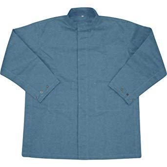 YSPW1BL吉野 変わり種(耐熱・耐切創)やり方服 厚地の外套 ネイビーブルー8290842