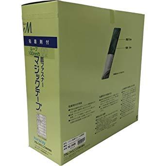 ユタカメイク PG566Nユタカ ねばり着く付神通力磁気テープ切売り箱 B 100mm×25m 黒いこと7947411