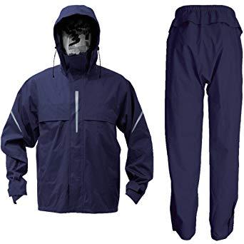 TRUSCO トラスコ中山 TRW36055LTRUSCO ベンチレーション(通気口)付レインスーツ ネイビー L8564319