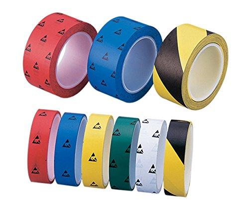 アズワン アズピュアESD PETラインテープ 黄/黒 50mm×33m 5巻入NC1-4808-611-4808-66