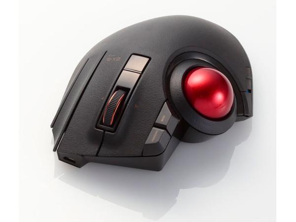ELECOM エレコム トラックボール二十日鼠/おや指/8名取り草/チルト役立つこと/有線/無線電話/Bluetooth/1000万回耐久/黒いこと(M-XPT1MRBK)