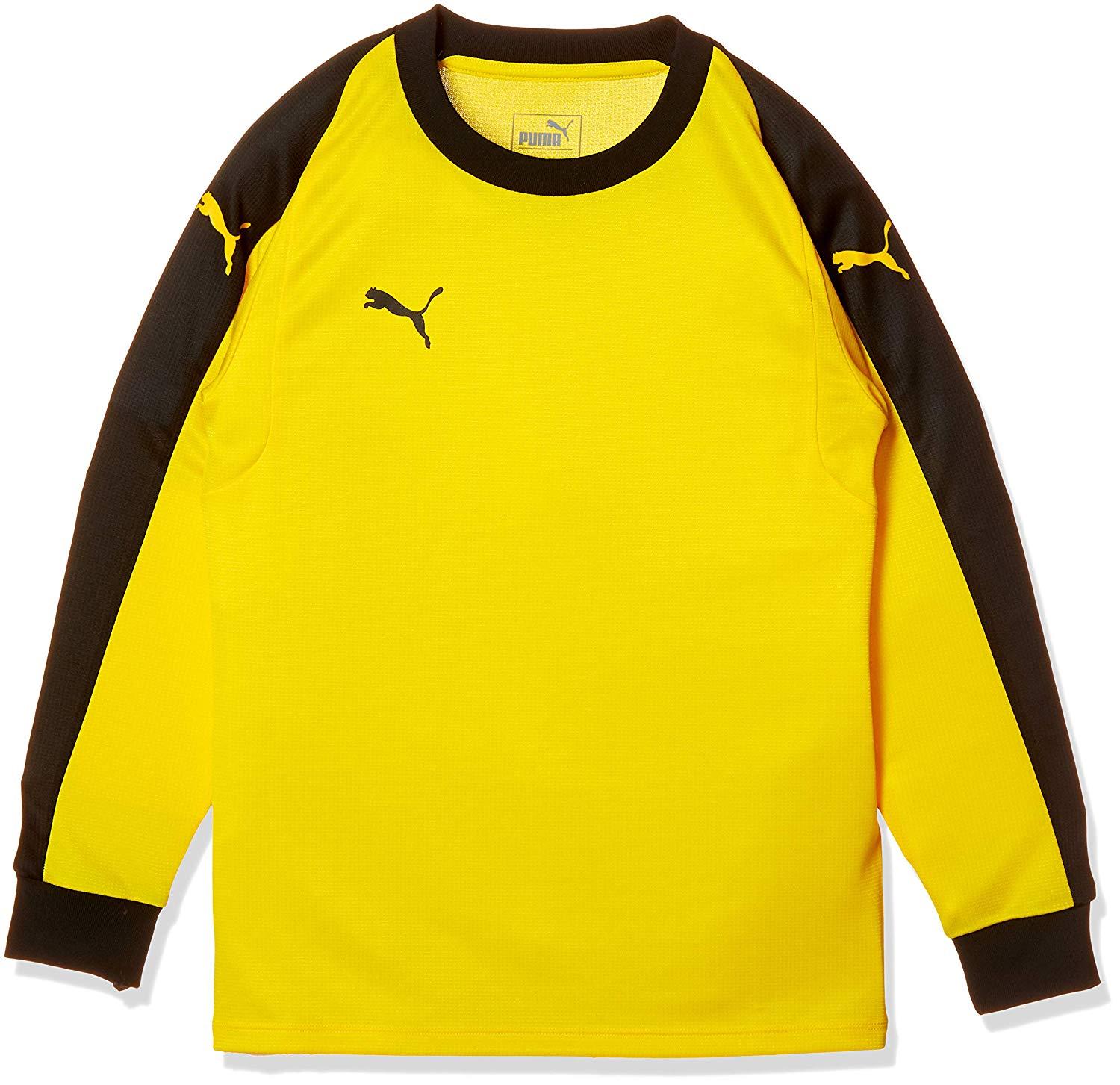 SSK プーマ　ＬＩＧＡ　ジュニア　ＧＫ　シャツ　パッドツキ　品番：７２９９６６　カラー：ＣＹＢＥＲ　ＹＥＬＬＯＷ－（０３）　サイズ：１３０