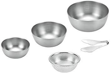 よこやま 燕人の匠 ボウル4点セット(トング付)(ボウル21cm＆18cm＆15cm＆パンチングボウル15cm)(ETF-1000) 6,942円