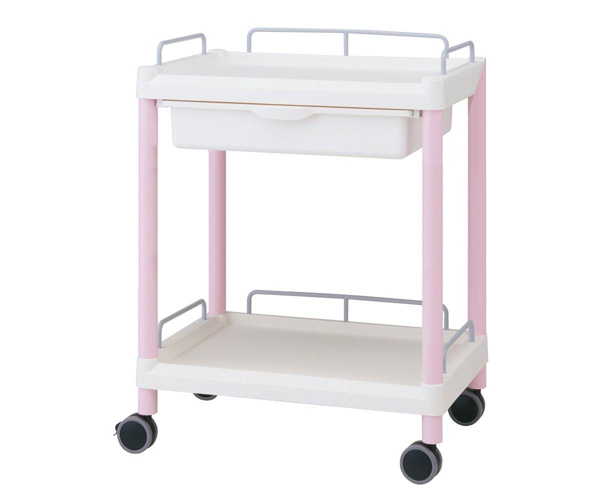 アズワン モバイルイージーカート(ガード枠付き) 引出しあり 2段 651&times;447&times;8107-1275-06｜ECJOY！店