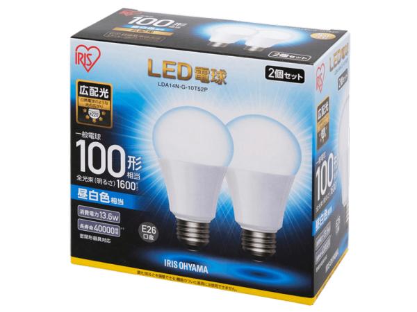 IRISOHYAMA アイリスオーヤマ アイリスオーヤマ LDA14N-G-10T52P LED電球 一般電球形 1600lm(昼白色相当) ECOHILUX(LDA14N-G-10T52P)
