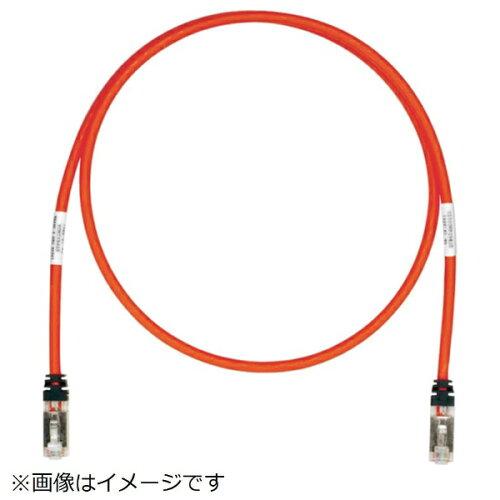 パンドウイットコーポレーション パンドウイット CAT6A/CAT6 シールドパッチコード 5m 赤