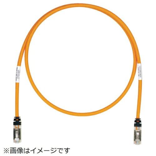 パンドウイットコーポレーション パンドウイット CAT6A/CAT6 遮蔽物パッチコード 20m オレンジ色