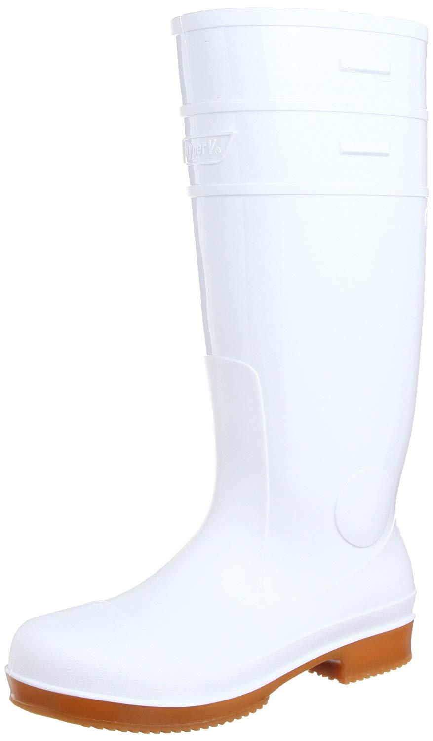 日進ゴム 日進 耐滑先芯入り長靴 白 24.5cm
