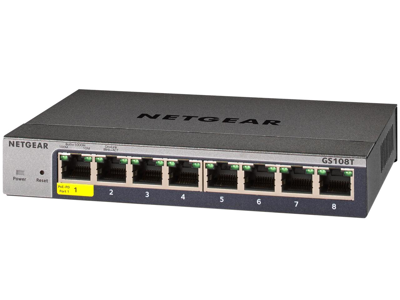 楽天市場】NETGEAR GS110TP-300AJS [GS110TP ギガビット10ポート