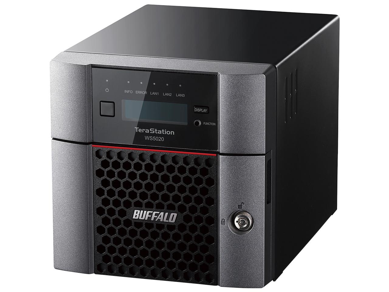 BUFFALO 緩衝装置置き目 Windows Server IoT 2019 for Storage Workgroup Edition積み上げる 2ベイ勉強机いの一番NAS 2結核症  WS5220DN02W9 1個