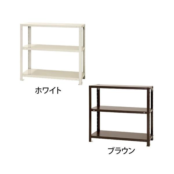 北島 スマートラック NSTR-256 間口800×奥行400×高さ750mm 3段 ホワイト (1434658)