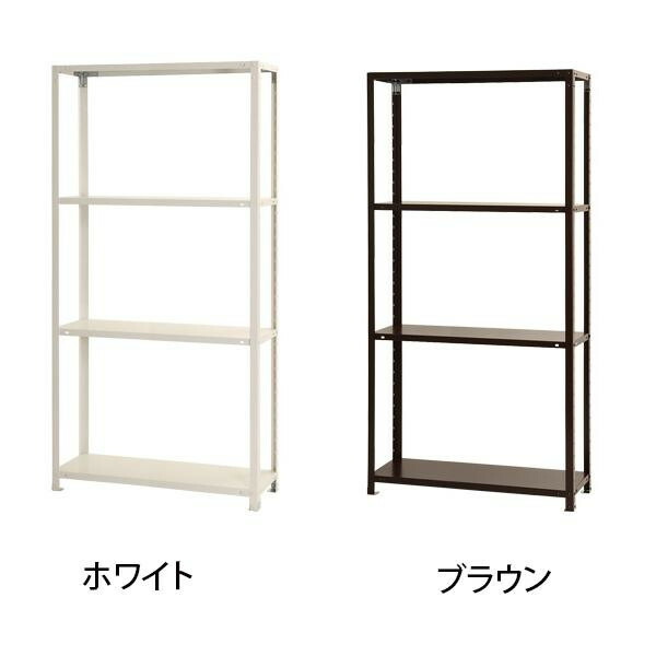 北島 スマートラック NSTR-666 間口900×奥行400×高さ1800mm 4段 ホワイト
