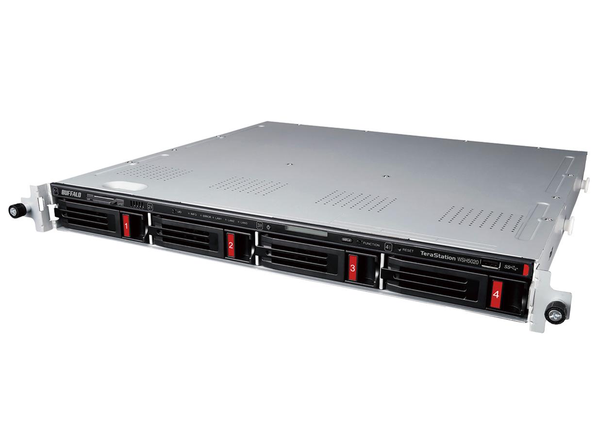 BUFFALO 緩衝装置置き目 ハードウエアRAID TeraStation WSH5420N9続きもの 4ベイラックマウントNAS 8結核症 Workgroup  WSH5420RN08W9 1個
