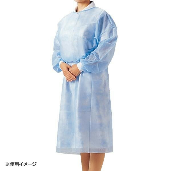 竹虎 フェルラックNo.40(アイソレーションガウン) 青み 無償性大きさ 10枚入×10袋 076520 (1462283)