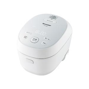 【店卸し資産限即納】SHARP 小ざかしい IHジャー炊飯器  黒厚釜 3合 PLAINLYつづき物 匠の火加減 白いこと KS-HF05B-W