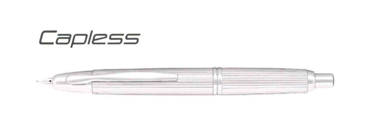 パイロットコーポレーション 万年筆 キャップレス ストライプ 中字 FC-3MS-S-M