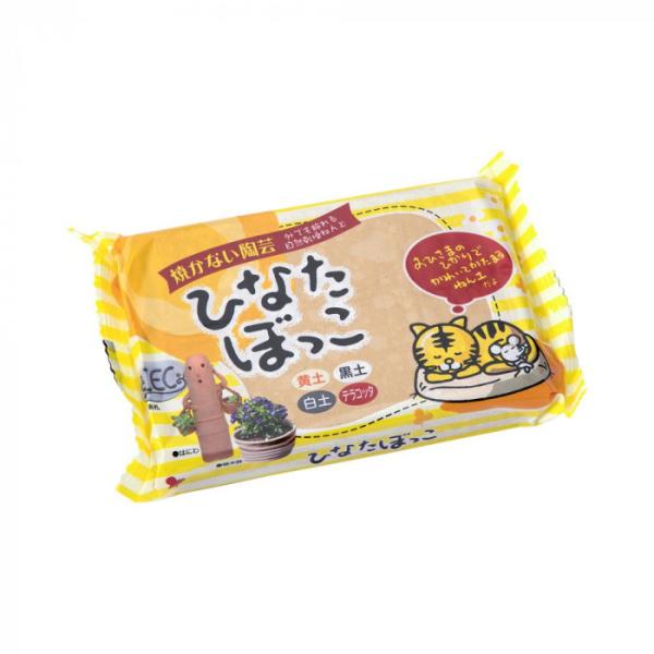 COMOLIFE コモライフ ひなたぼっこ(陶土使用ねんど) 黄土 400g×10個 (1549482)