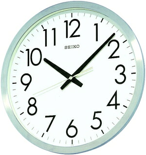 セイコーウオッチ SEIKO CLOCK (セイコークロック) 掛け時計 アナログ オフィスタイプ 金属枠 KH409S｜ECJOY！店