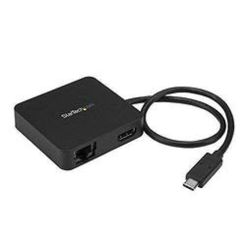 STARTECH.COM StarTech.com USB Type-C相応うマルチポートアダプター 1 x 4K相応うHDMI 1x ギガビットイーサネット(GbE) 1x USB-C 1x USB-A DKT30CHD