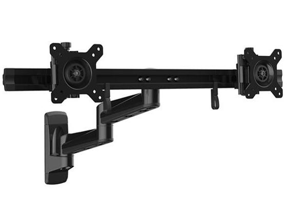 STARTECH.COM 飾りつけ式多蝶つがい管する手 15-24in管する相応う ARMDUALWALL(ARMDUALWALL)