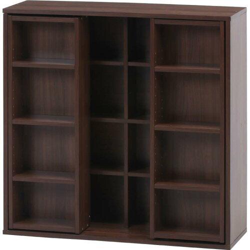 不二貿易 ダブルスライドラック MBR DS9090 型番:DS9090BR 色:WALNUT(VC-3D008)｜ECJOY！店