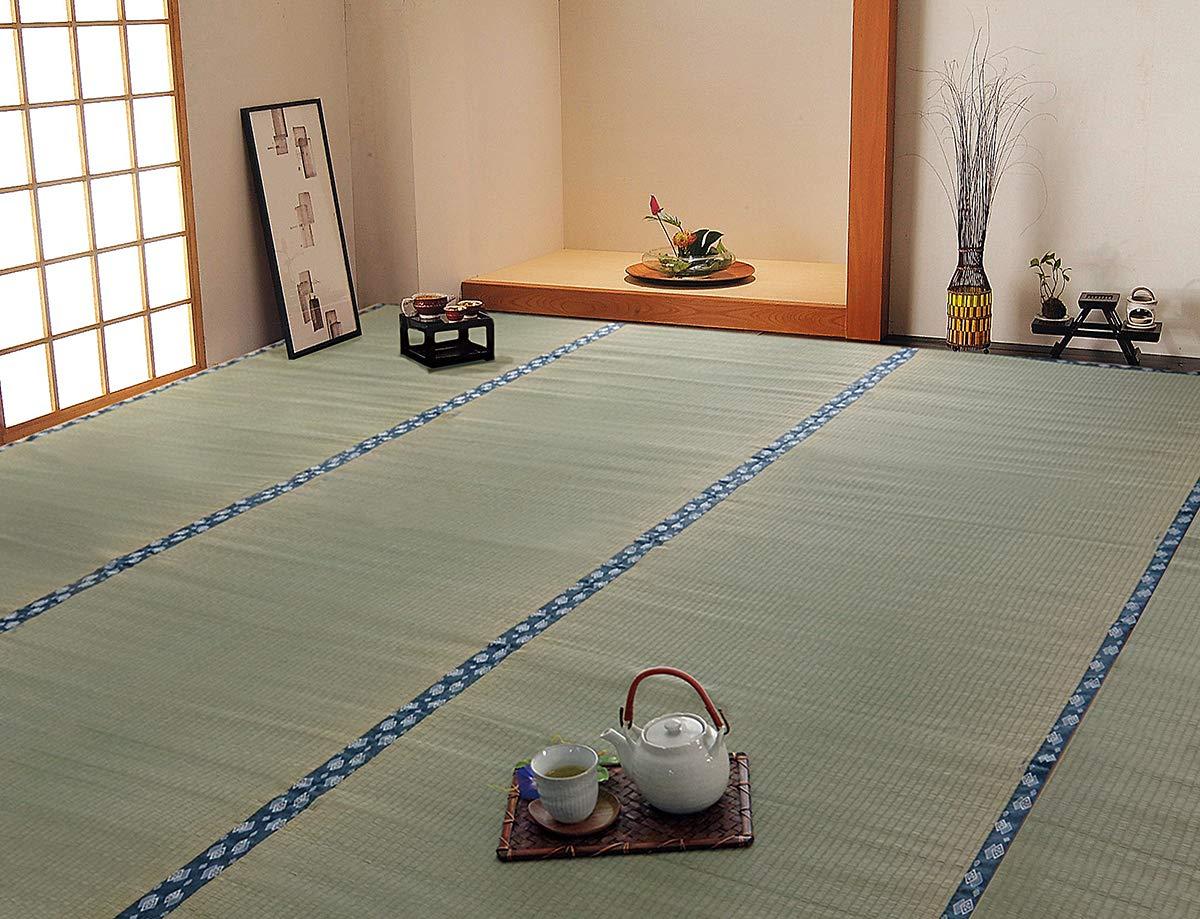 イケヒコ 純国産 い草 上敷き はっ水 カーペット 双目織 本間2畳 (約191×191cm)
