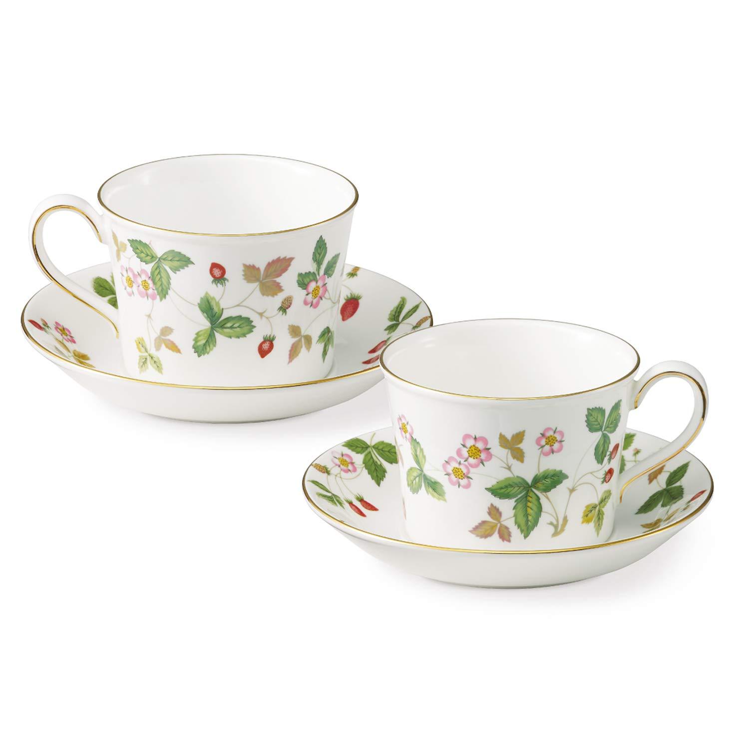 ウェッジウッド(Wedgwood) 【置き目インポート品】 ウェッジウッド ワイルド オランダ苺 お茶優勝杯＆平円盤 (デルフィ) 有りの実 1053377