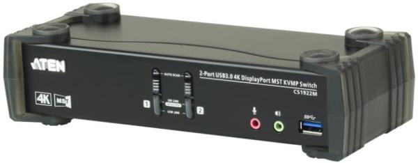 ATEN USB 3.0ハブ搭載 DCI 4K対応 2ポートUSB DisplayPort MST KVMPスイッチ CS1922M