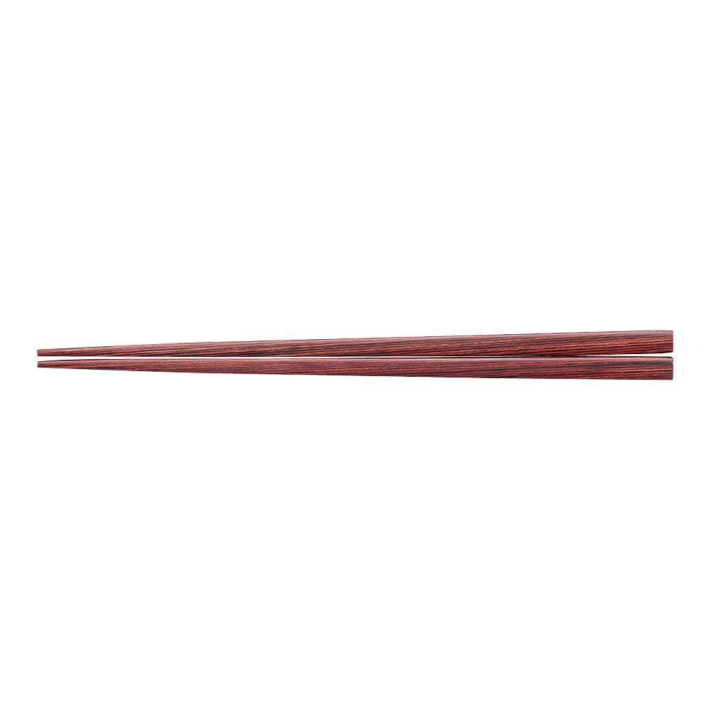 TKG テイケイジイ 遠藤商事 天然強化箸　滑り止め仕様（１０膳入）２２．５ｃｍ　朱面【RHST101】