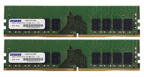ADTEC アドテック DDR4-2666 UDIMM ECC 16GBx2枚 2Rx8(ADS2666D-E16GDBW)｜ECJOY！店