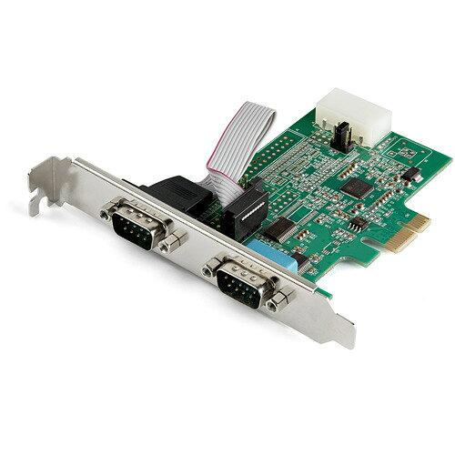 STARTECH.COM StarTech.com 禾穀類2界面増設PCI Express歌留多 2x RS232C界面取りひろげるPCIeゲーム盤 16950 UART内蔵 Windows ＆ リナックス相応う PEX2S953