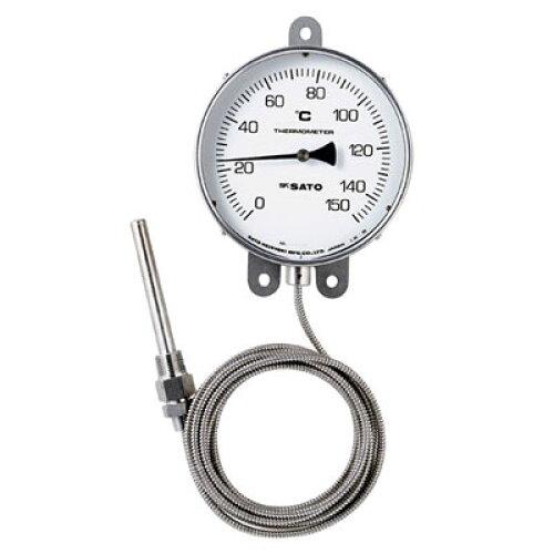 佐藤計量器製作所 壁掛型隔測式温度計 0～200℃ LB-150S 1個