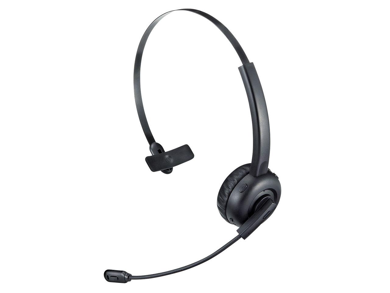 SANWASUPPLY サンワサプライ MM-BTMH58BK Bluetoothヘッドセット(単一指向性マイク内蔵)(MM-BTMH58BK)