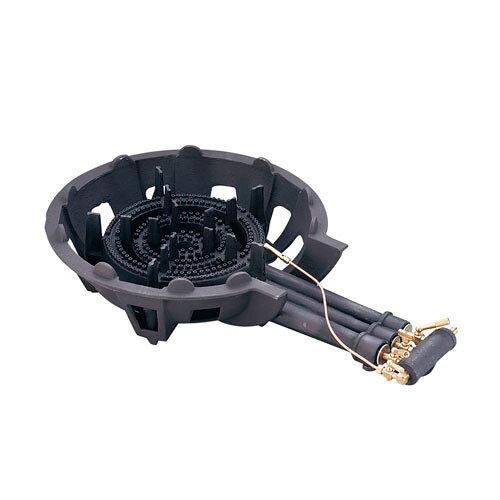 TKG テイケイジイ 遠藤商事 鋳物コンロ DE−30n(三重)パイロット付 LPガス【DBC6301】|ECJOY!店