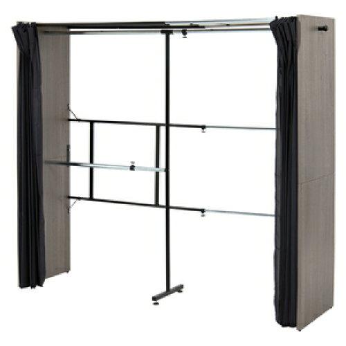 HAGIHARA 萩原 萩原 ハンガー仕合わせ 収納家具 厚地の外套仕合わせ 大静電容量 【安全性のあるの耐荷重】 幅伸縮式 洗える窓かけ付き添い人 薄墨色 VR-7242GY