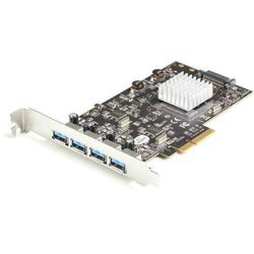 STARTECH.COM StarTech.com 4ポートUSB-A増設PCI Expressインターフェースカード/4つのポートで20Gbpsを共有/USB 3.1 Gen 2(USB 3.2 Gen 2)準拠PCIe拡張カード/標準プロファイル対応/Windows macOS Linux対応 PEXUSB314A2V2