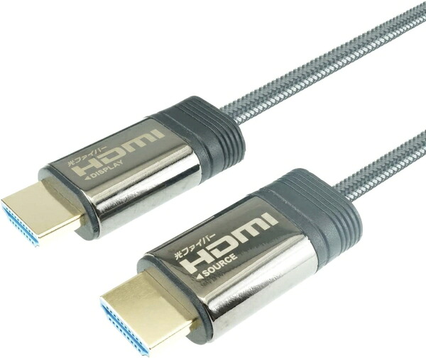 HORIC ホーリック グラスファイバー HDMI有線テレビ 75m メッシュ手合い 薄墨色 HH750-607GY(HH750-607GY)