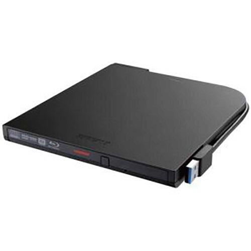 【店卸し資産限即納】BUFFALO 緩衝装置置き目 USB3.2(Gen1)相応う 携帯型BD 書込ホンブルグ帽加えること 黒いこと(BRXL-PTV6U3-BKB)