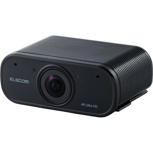 【在庫限即納】ELECOM エレコム Webカメラ/830万画素/4K対応/オートズーム機能付き/ブラック(UCAM-CX80FBBK)