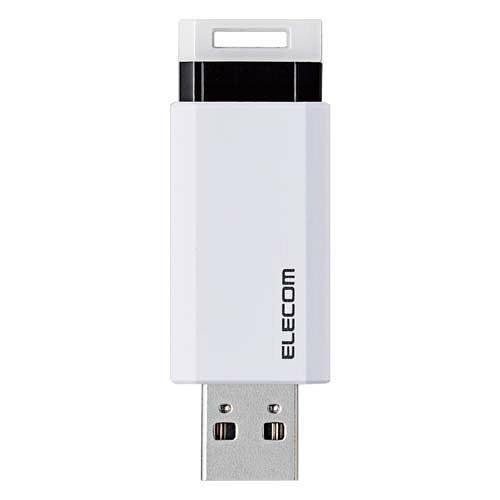 ELECOM エレコム USB記憶装置/USB3.1(Gen1)相応う/殴りつける式/白いこと(MF-PKU3128GWH)