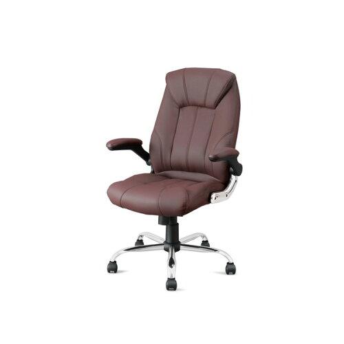 IRISOHYAMA アイリスオーヤマ レザーチェア ブラウン OFC-LE  517786 1個