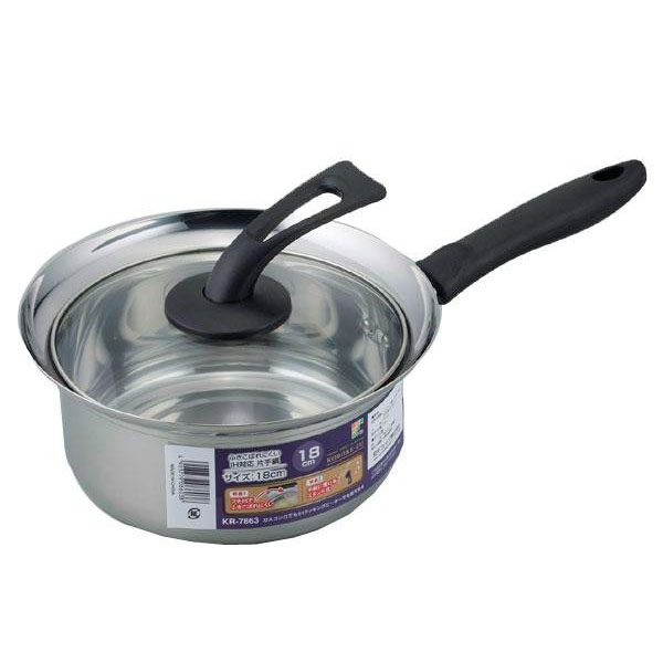 和平フレイズ コボレーズ IH対応ふきこぼれにくい片手鍋18cm(KR-7863) (1023337)【入数:12】｜ECJOY！店